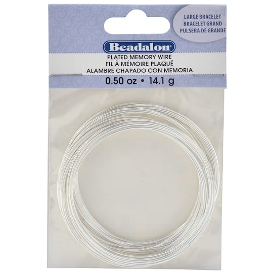 Beadalon&#xAE; Large Bracelet Silver-Plated Memory Wire